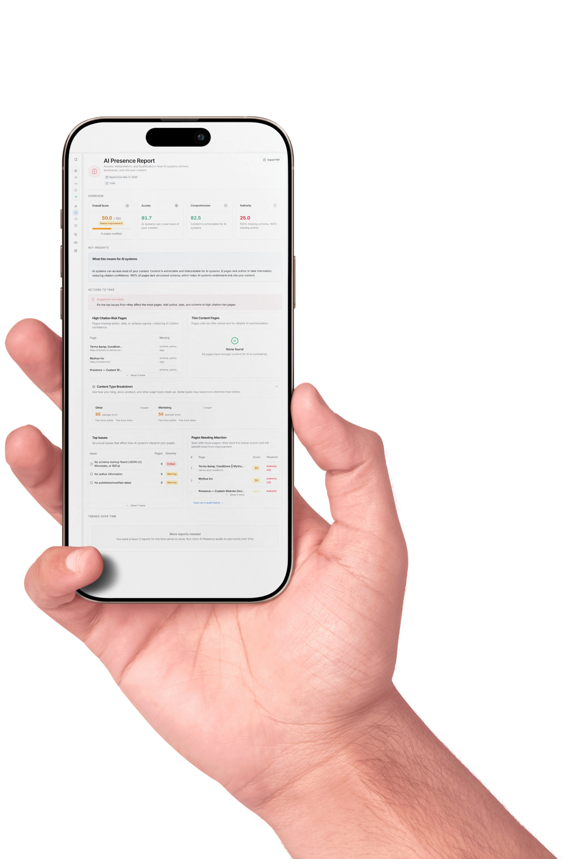 Siteable — site intelligence and AI comprehension